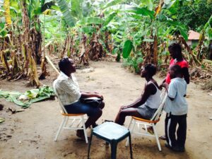 Caseworker During A Home Visit